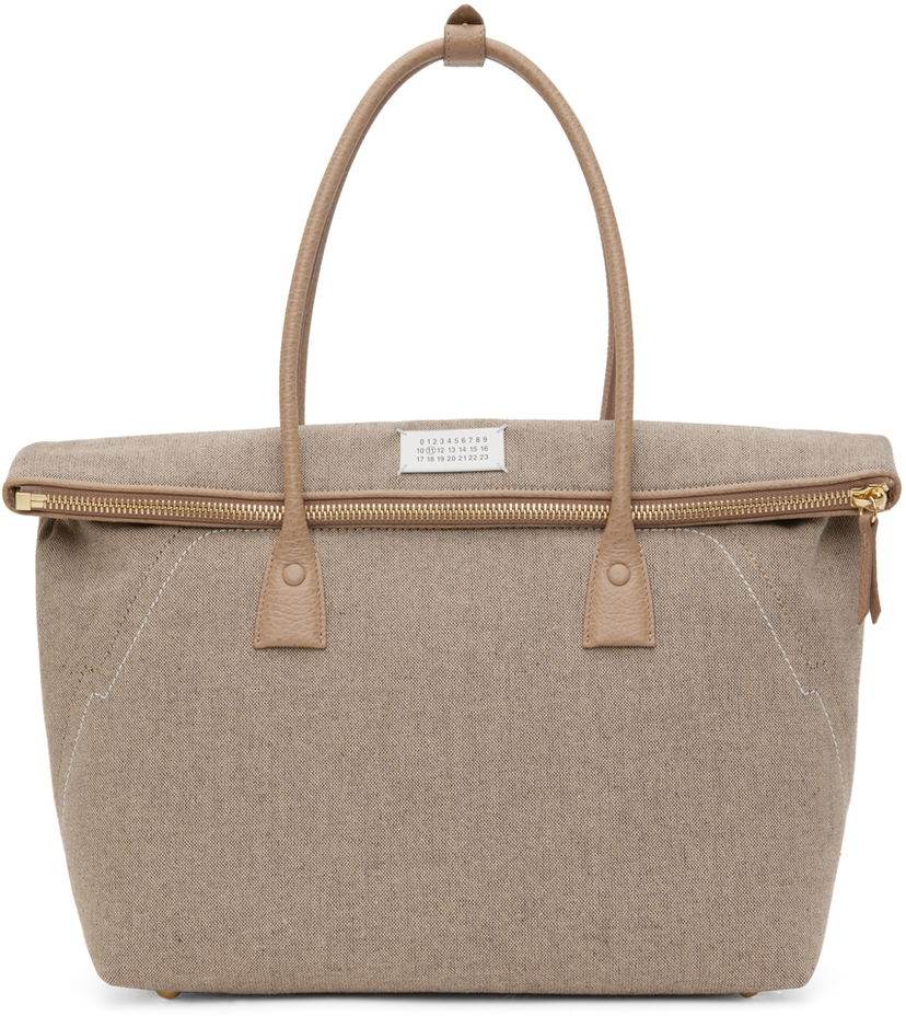 Tygpåse Maison Margiela Medium 5AC Bag Beige | SB1WC0012 P4348