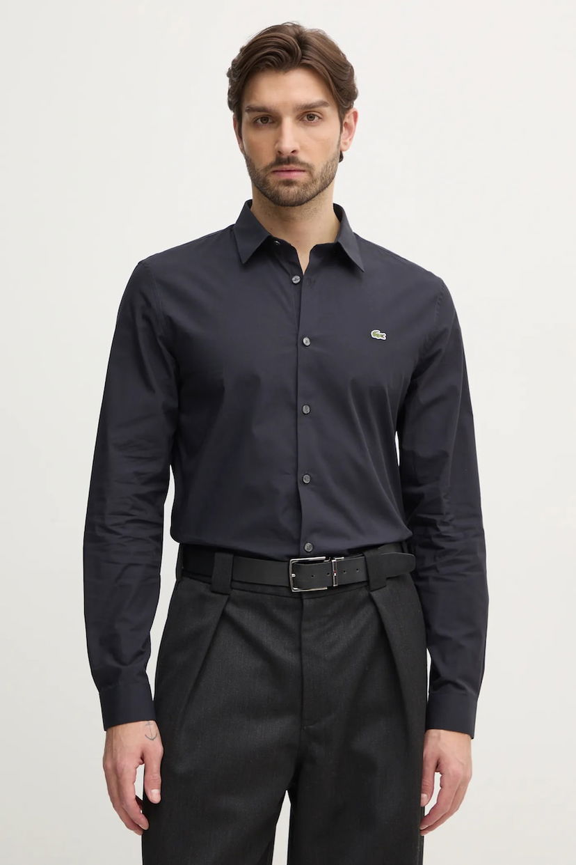 Skjorta Lacoste Lacoste Slim Fit Dress Shirt Svart | CH5620