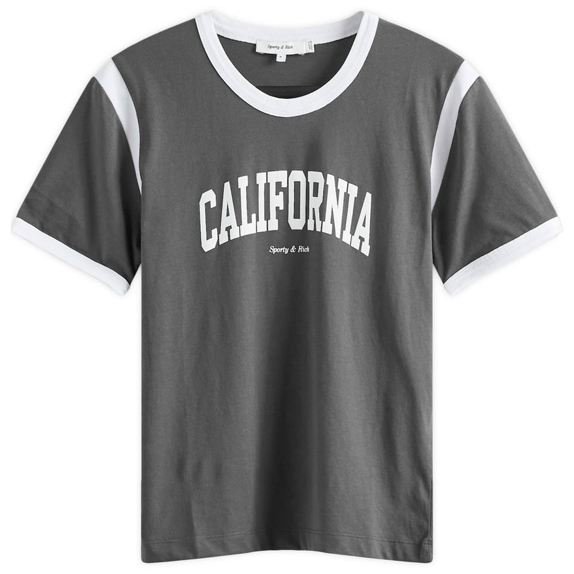 T-shirt Sporty & Rich Califronia Sports Svart | TO048S405CF-111