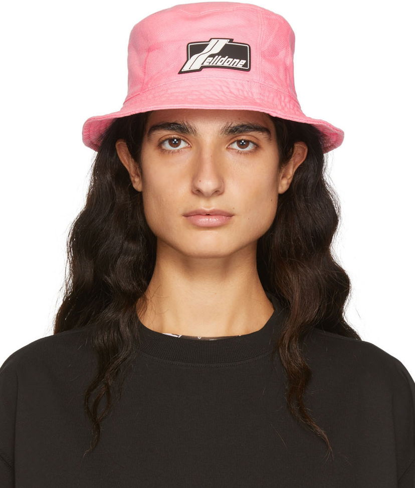Hatt We11done Denim Bucket Hat Rosa | WD-AH1-22-415-U-PK