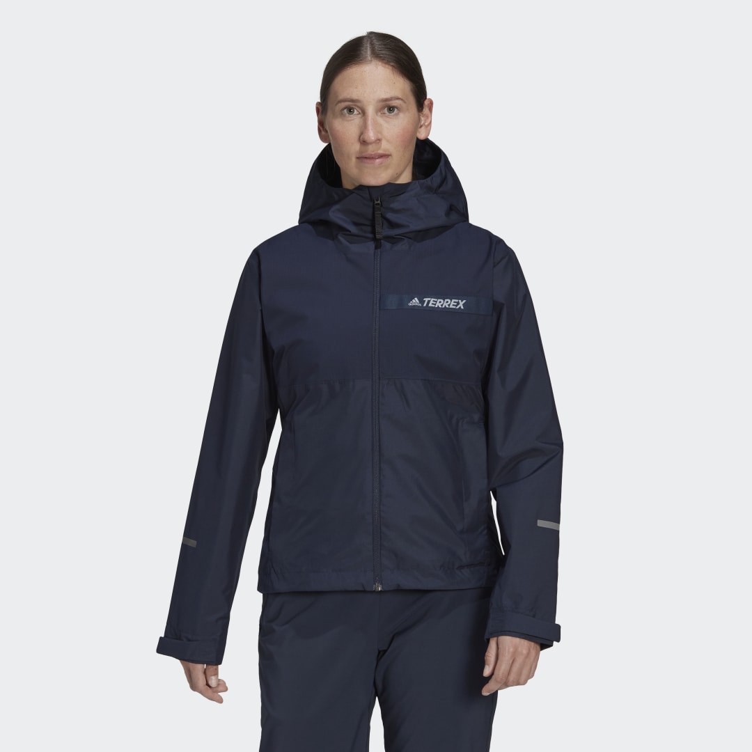 Vindjacka adidas Performance Terrex Multi RAIN.RDY 2-Layer Rain Jacket Mörkblå | HF0826, 1