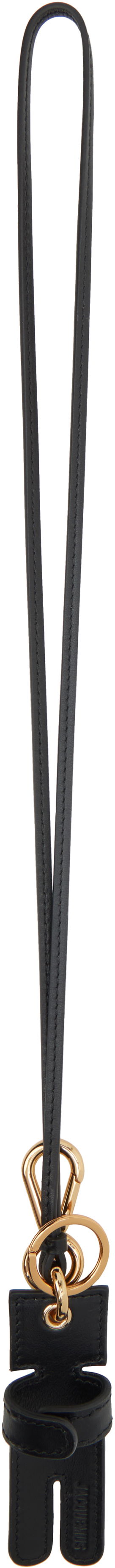 Nyckelringar Jacquemus Jacquemus La Croisière 'The Amico' Leather Keychain Svart | 25E255AC348-3000, 0