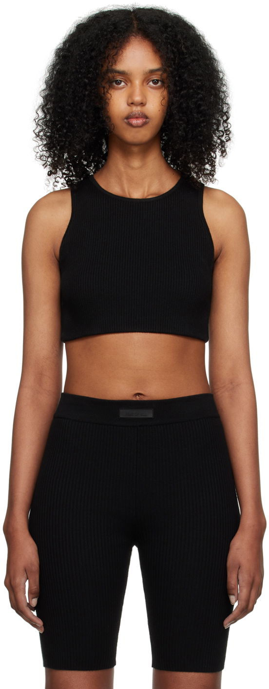 Linne Fear of God Rib Tank Top Svart | 192SP235340FW