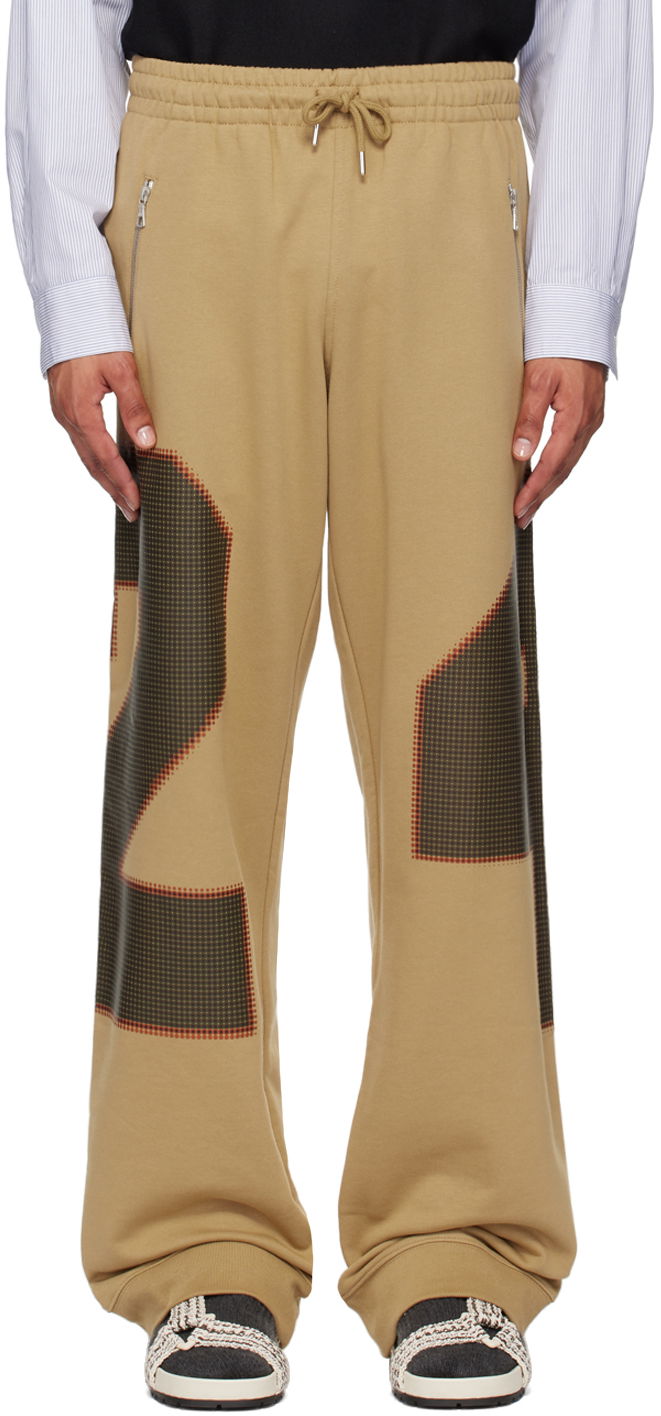 Träningsbyxor Dries Van Noten Beige Loose Sweatpants Beige | 242-021168-9610
