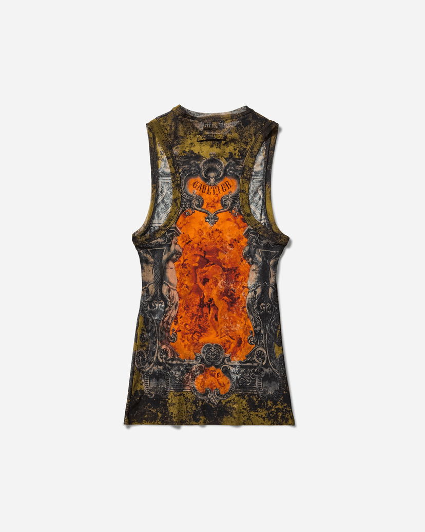 Linne Jean Paul Gaultier Medaillon Tank Top Flerfärgad | 2503WTO304M006 P004115