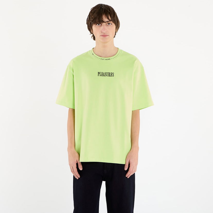 T-shirt Pleasures Cut Here Heavyweight T-Shirt Grön | P25F043-LIME