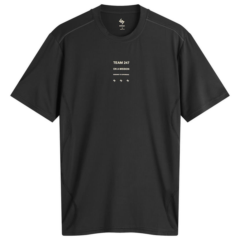 T-shirt Represent Clo 247 Short Sleeve Runner T-Shirt Svart | 247M100018-01