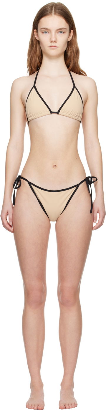 Badkläder TOTEME Tie Bikini Beige | 241-WSW1028/WSW1029-FB0097