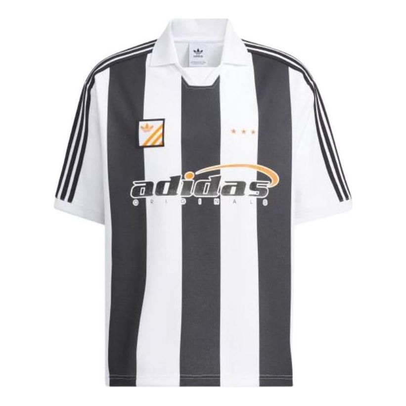 Jersey adidas Originals Trefoil Logo Play Football Graphic Polo Shirt Svart | IW6306