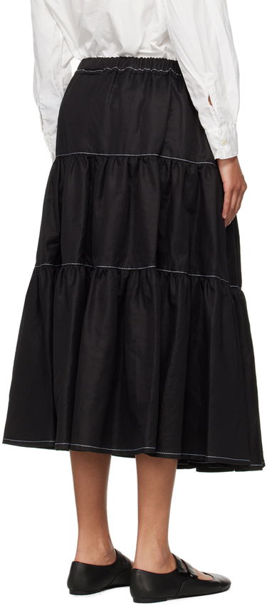 Kjol Comme des Garçons Comme Des Garçons Tiered Midi Skirt Svart | TM-S026-051, 2