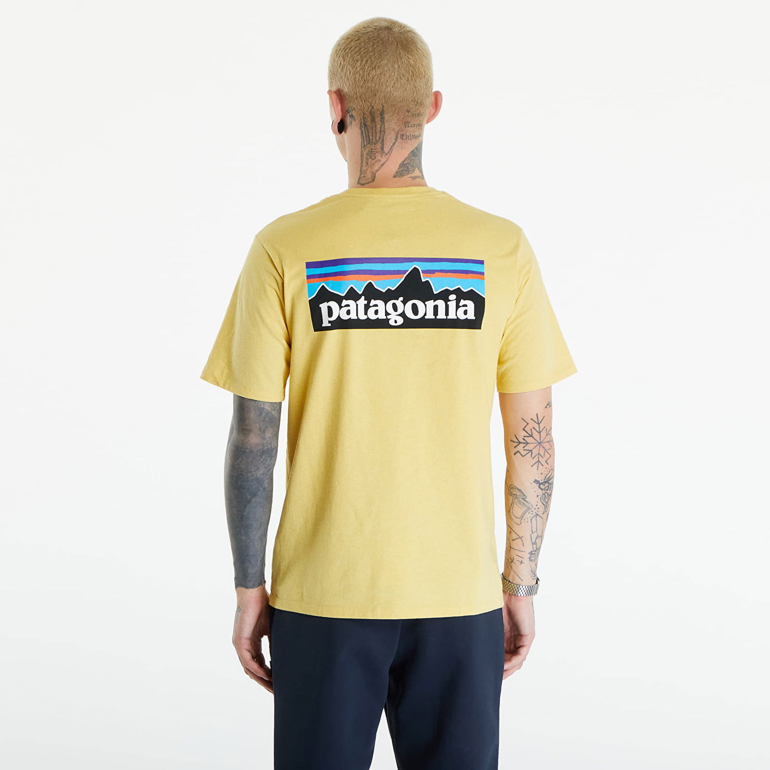 T-shirt Patagonia P-6 Logo Responsibili-Tee Milled Yellow Gul | 38504 MILY, 1