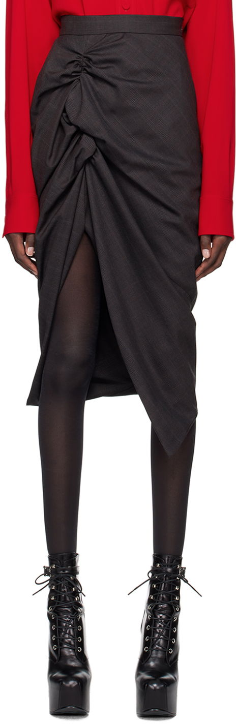 Kjol Vivienne Westwood Midi Skirt Brun | 1K01001A-W00YX-