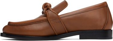 Sneakers och skor Bottega Veneta Bottega Veneta Astaire Knotted Leather Loafers Brun | 796696 V4AF0, 2
