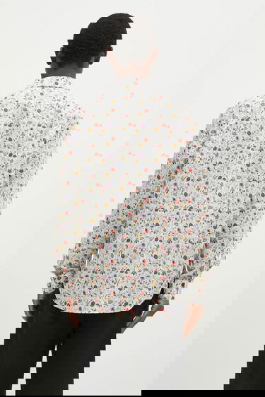 Skjorta Paul Smith Paul Smith Regular Fit Floral Print Shirt Vit | M1R.800P.P02562, 2