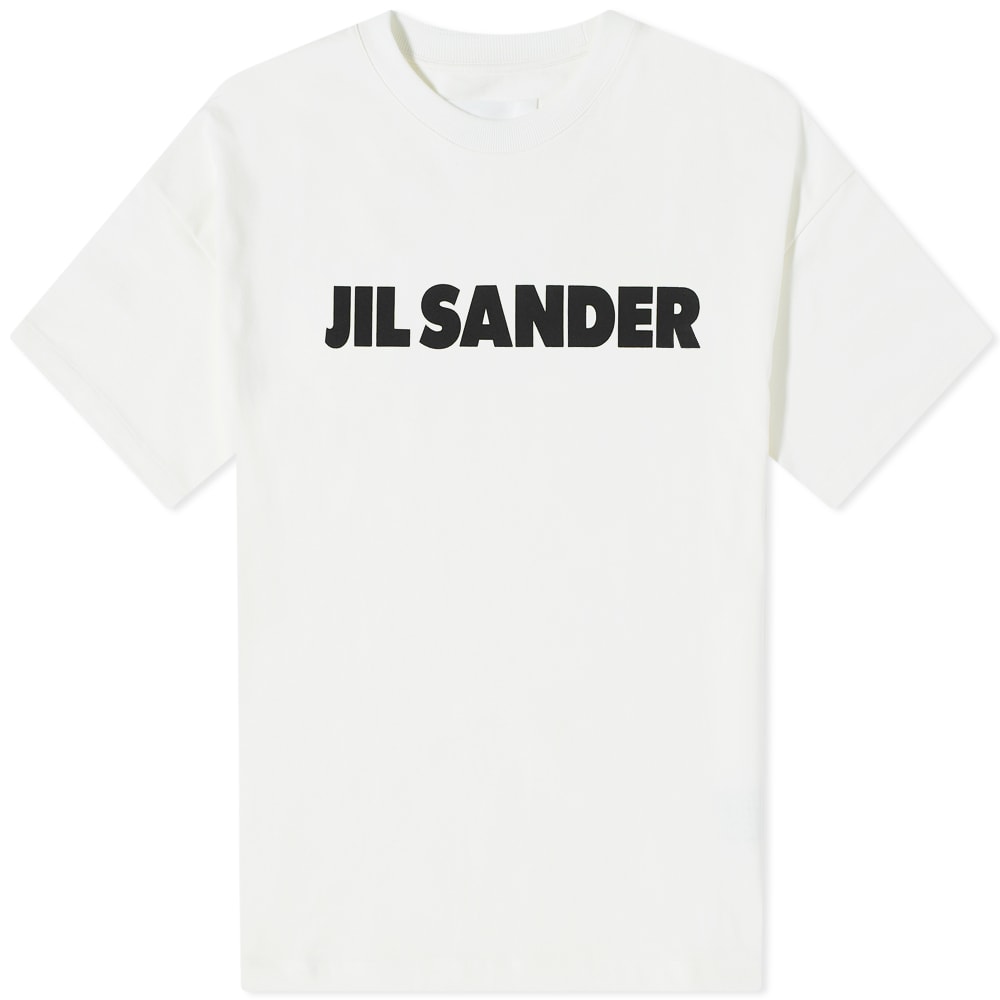 T-shirt Jil Sander Logo Tee Vit | J21GC0001-J45047-102, 0