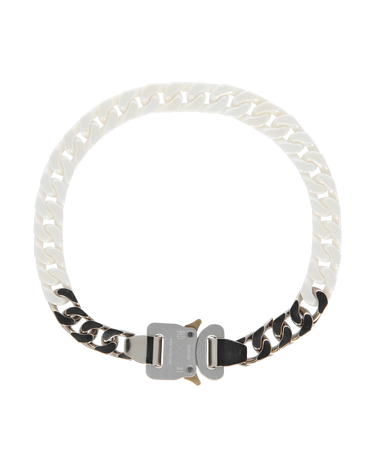 Halsband 1017 ALYX 9SM Ceramic Buckle Chain Necklace Vit | AAUJW0120OT01 WTH0001, 0