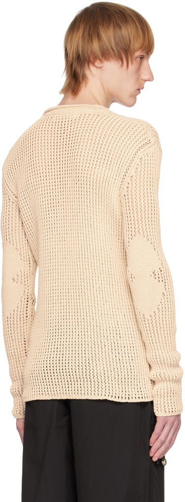 Sweater Dion Lee Grid Knitted Sweater Beige | C7163R23, 2