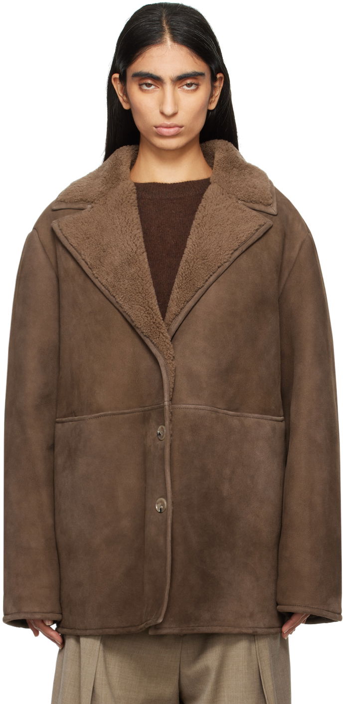 Jacka Loulou de Saison Loulou de Saison Cirebo Shearling Jacket Brun | CIREBO