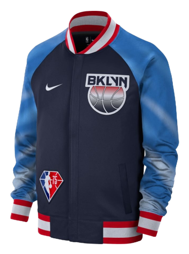 Jacka Nike Dri-FIT Brooklyn Nets Showtime City Edition NBA Jacket Mörkblå | DB2437-419