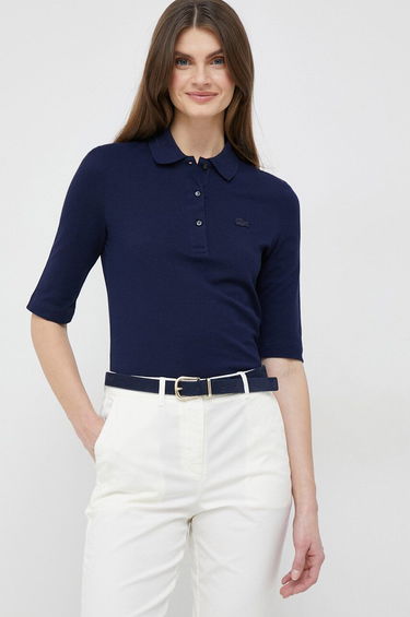 Polotröja Lacoste Cotton T-Shirt Mörkblå | PF0503, 0