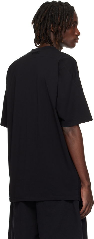 T-shirt VETEMENTS Cut-Up V-Neck T-shirt Svart | UH76TR260B, 2
