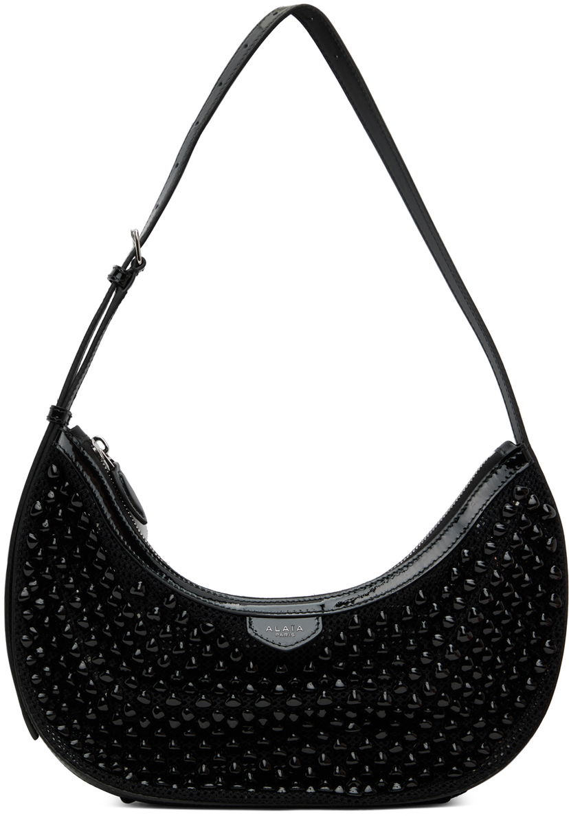 Axelväska Alaïa ALAÏA Black One Piece Demi Lune Bag Svart | AA1S02731CA311