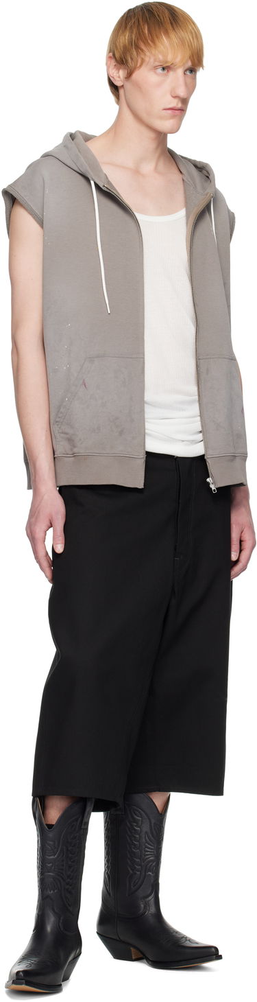 Sweatshirt Maison Margiela MM6 Maison Margiela Paint Splatter Sleeveless Hoodie Grå | SH2HG0005 M25013, 3