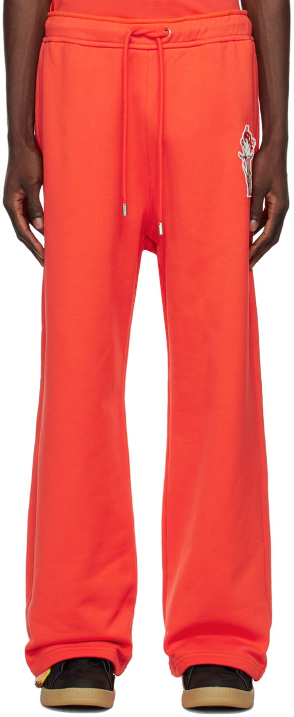 Träningsbyxor LANVIN Lanvin Patch Lounge Pants Röd | RM-TRY055-J303-P23, 0