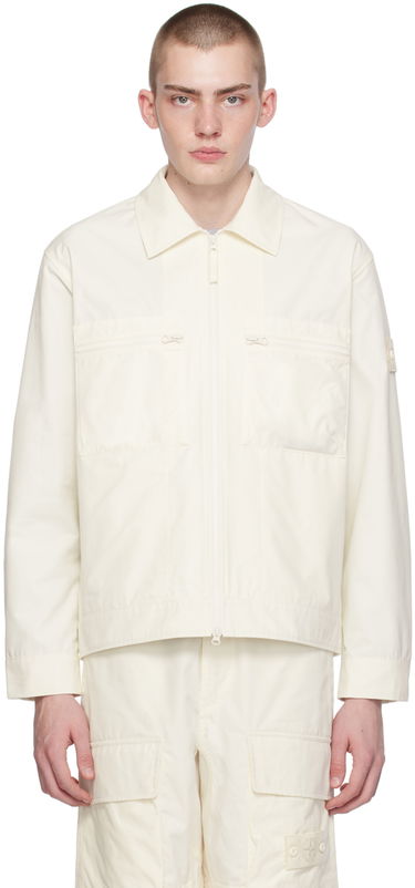 Jacka Stone Island Patch Jacket Vit | 8015432F1, 0