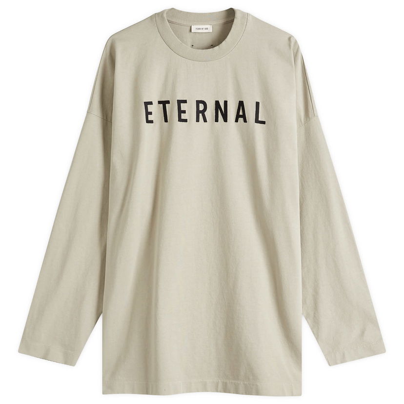 T-shirt Fear of God Fear Of God Eternal Long Sleeve T-Shirt, Size Large Beige | FGE250-5111HWJ-085
