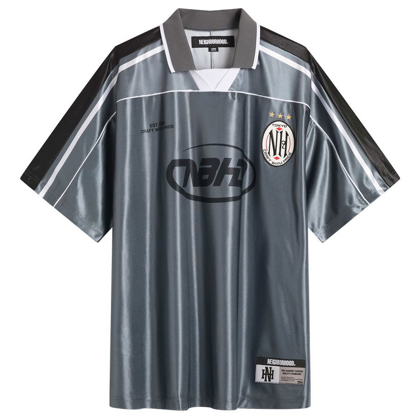 Skjorta Neighborhood Neighborhood Game Shirt, Size Large Grå | 251FPNH-CSM16-GRY
