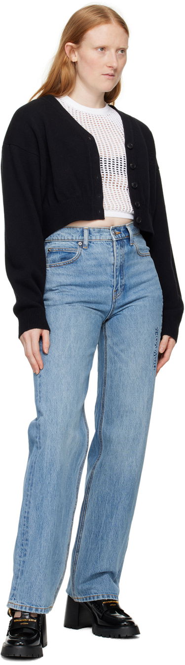 Crop top Alexander Wang Cropped T-Shirt Vit | 4KC2241018, 3