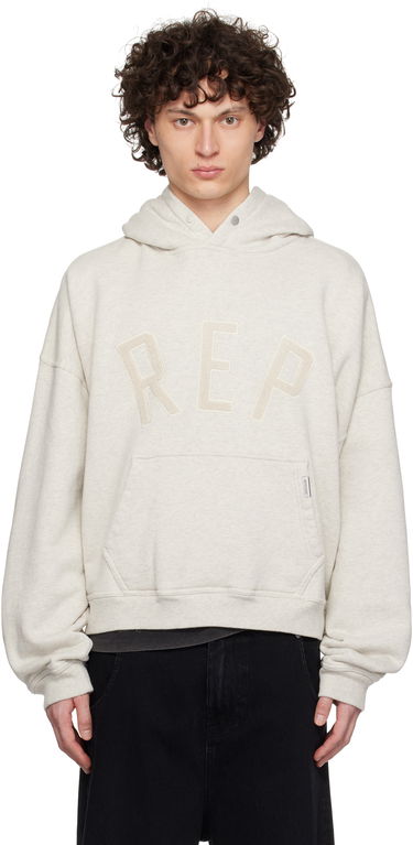 Sweatshirt Represent Clo Represent 'Rep' Appliqué Hoodie Grå | MLM41211, 0
