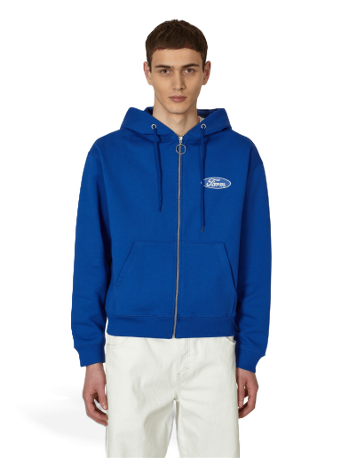 Sweatshirt Sky High Farm Quil Lemons Farm Zipped Hooded Sweatshirt Blå | SHF03T221 1