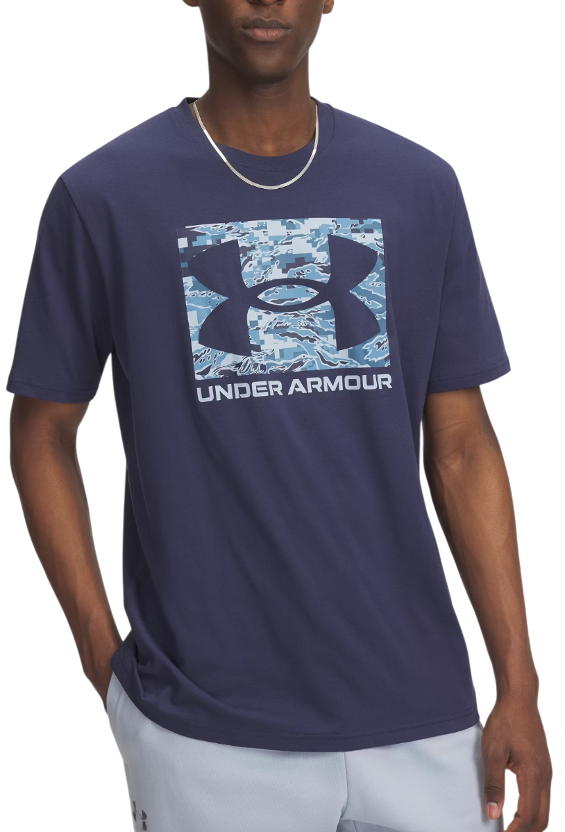 T-shirt Under Armour Under Armour ABC Camo Boxed Logo Short Sleeve T-Shirt Mörkblå | 1361673-403