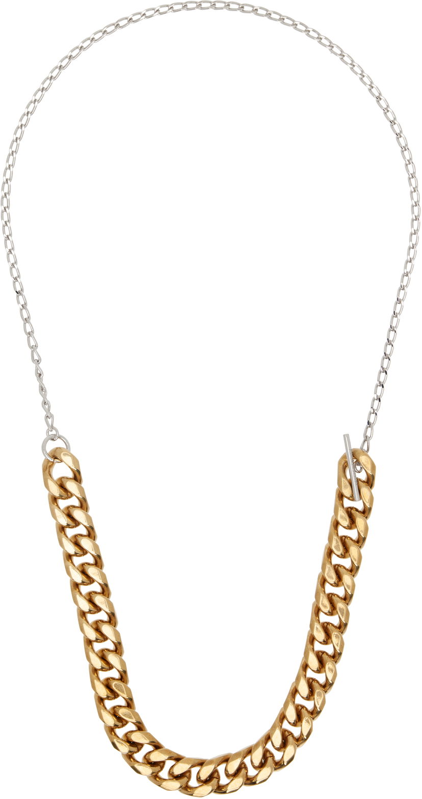 Halsband Dries Van Noten Dries Van Noten Curb Chain Necklace Metallisk | 251-028207-061