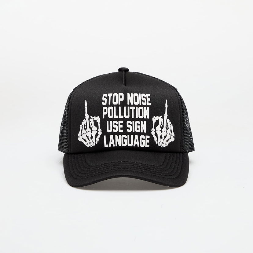 Keps Pleasures PLEASURES Pollution Trucker Cap Svart | P25SU068 BLACK