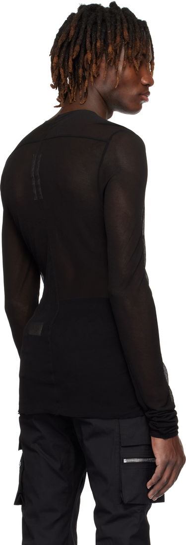 T-shirt Rick Owens Rick Owens Hollywood Edfu Mesh T-Shirt Svart | RU01E5271 JCR, 2