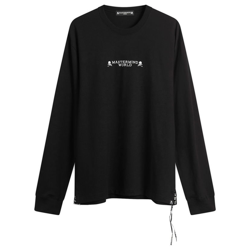 T-shirt Mastermind WORLD MASTERMIND WORLD "I Do Not Care" Long Sleeve T-Shirt Svart | MW25S15-TS050-011