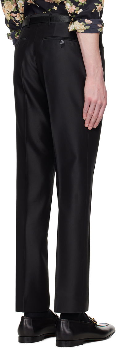 Byxor Tom Ford Tom Ford Atticus Western Pocket Wool Silk Faille Trousers Svart | PLPW01-WSS17, 2