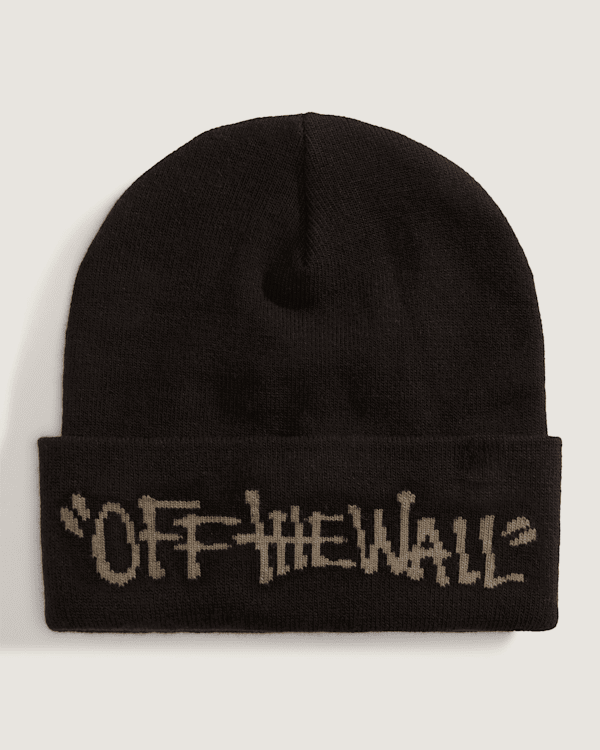 Mössa Vans Let Loose OFF THE WALL Graffiti Knitted Tall Cuff Beanie Svart | VN000Q1JBLK, 0