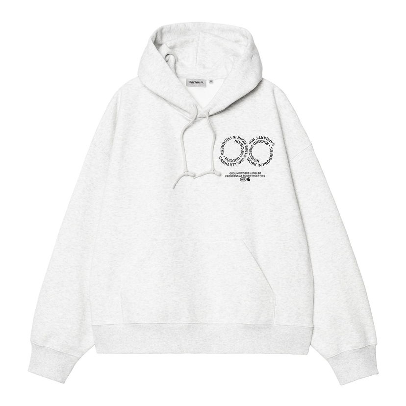 Sweatshirt Carhartt WIP Hooded Rotation Sweatshirt Grå | I034690_9