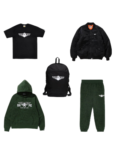 Axelväska BAPE Happy New Year Military Bag Grön | 1J20-182-001