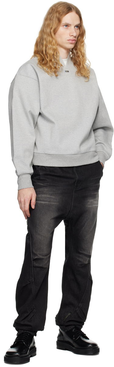 Sweatshirt ADER ERROR Sweatshirt With Split Neck Grå | BN01FWSW0105GR, 3