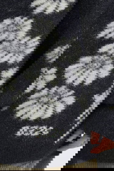 Sweater 032C Melting Daisies Wool Blend Polo Sweater Mörkblå | F25.URK.0432.000, 3