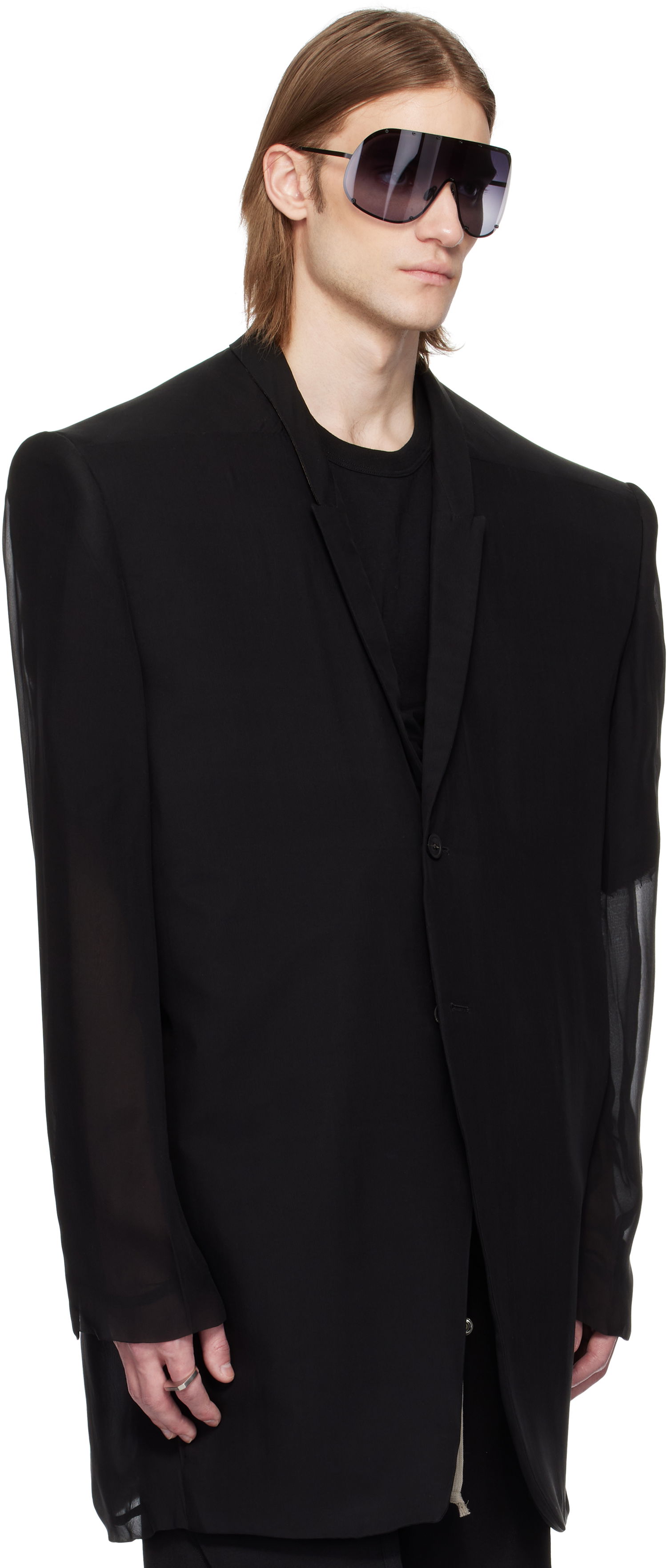 Jacka Rick Owens Rick Owens Tatlin Blazer Svart | RR01E5752 S, 1