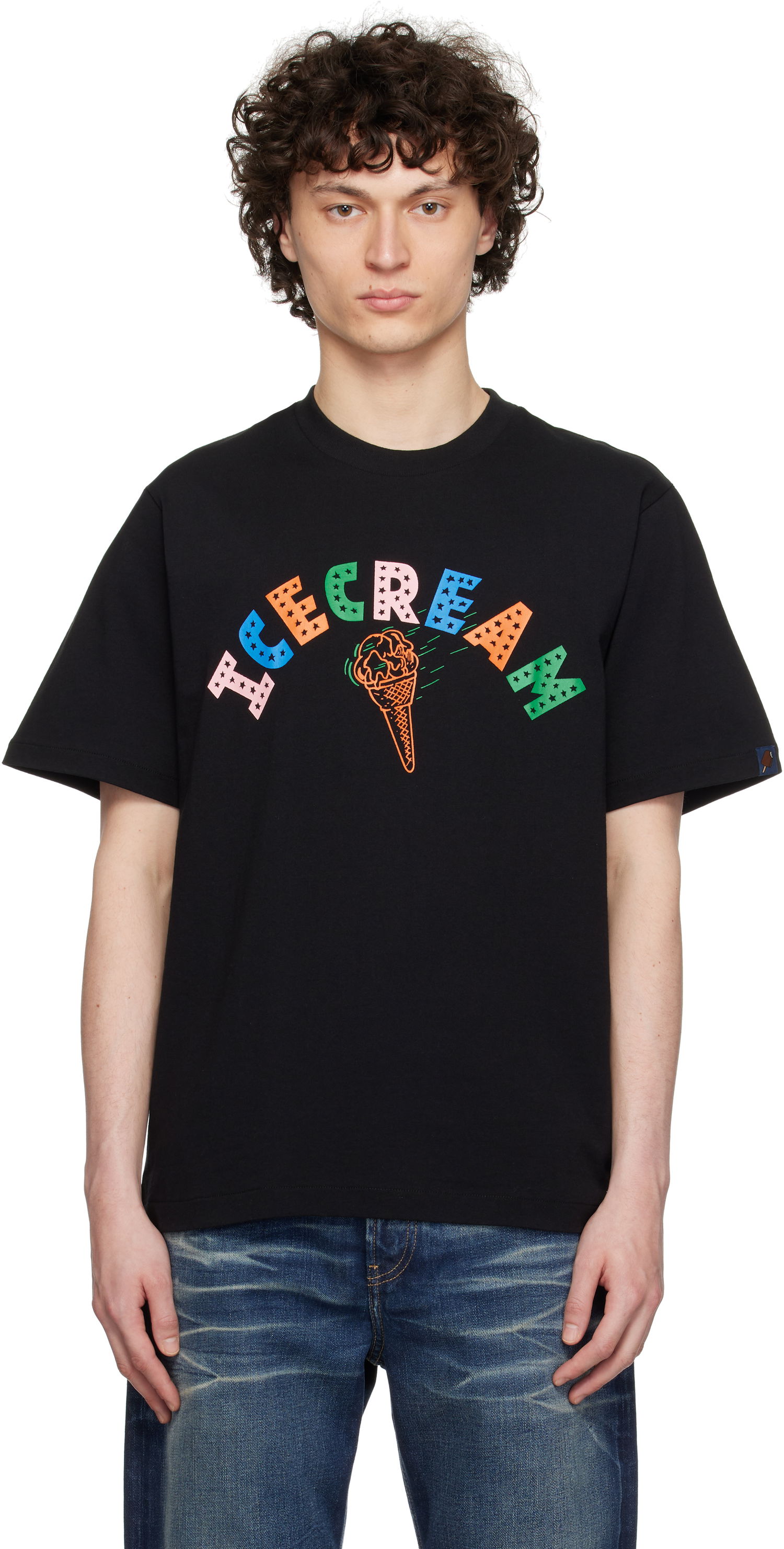 T-shirt BBC IceCream ICECREAM 'Icecream Cone' T-Shirt Svart | IC25248, 0