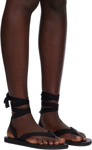 Kläder The Row The Row Dune Knot Sandals Svart | F1588-GRO, 3