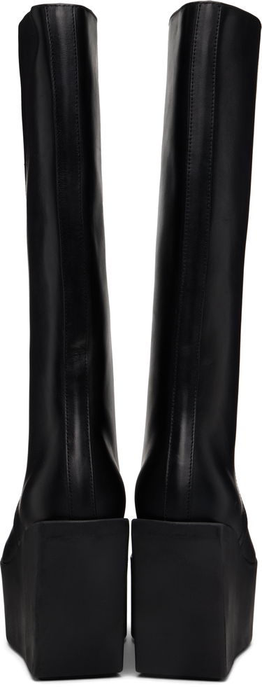 Kläder Rick Owens Rick Owens Hollywood Sliver Platform Winged Kowboys Tall Boots Svart | RP01E7833 LOO, 1