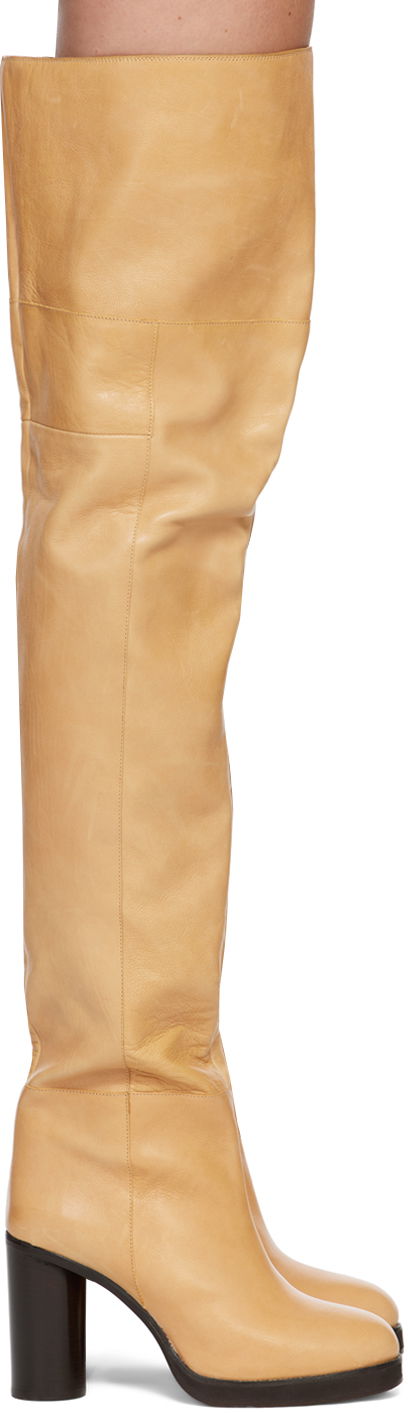 Skovård ISABEL MARANT Isabel Marant Lurna Tall Boots Beige | 22HCD0059-22H012S